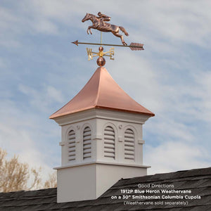 Smithsonian Columbia Vinyl Cupola with Copper Roof