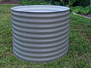 32" Extra Tall Round Metal Raised Garden Bed