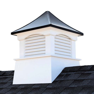 Coventry Vinyl Cupola with Black Aluminum Roof