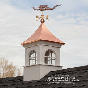Smithsonian Fairfax Vinyl Cupola with Copper Roof