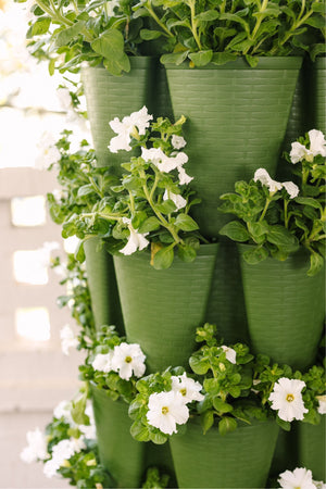 5 Tier GreenStalk Garden Original Vertical Planter - Basket Weave Texture
