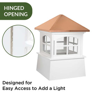 Huntington Vinyl Cupola with Copper Roof