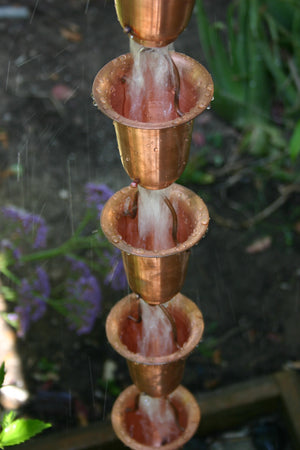Flared Cups Rain Chain