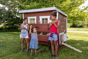 OverEZ Chicken Coop - Large providing eggs