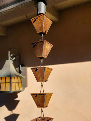 Medium Square Cups Rain Chain