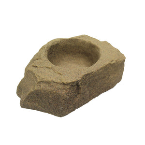 DekoRRa Planter Faux Rock side view without plant