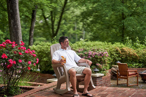 Man rocking in Rockaway Rocking Chair