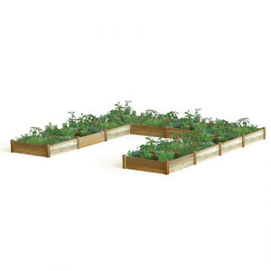 "U" Shaped Harvester Raised Garden Bed 189x189x13