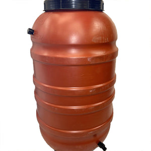 Upcycled 55 Gallon Rain Barrel