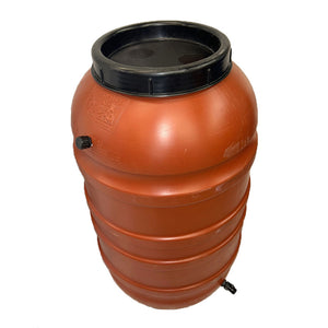 Upcycled 55 Gallon Rain Barrel