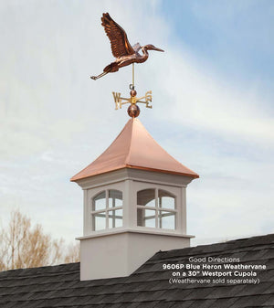Westport Vinyl Cupola with Copper Roof