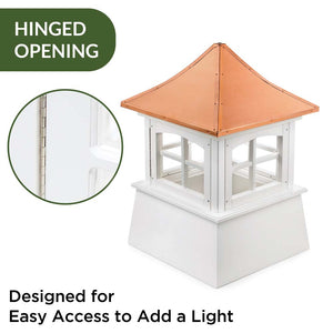 Windsor Vinyl Cupola with Copper Roof