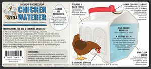 Chicken Waterer label