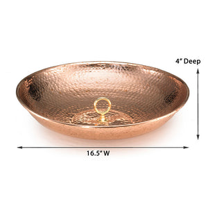 16.5" Copper Rain Chain Basin