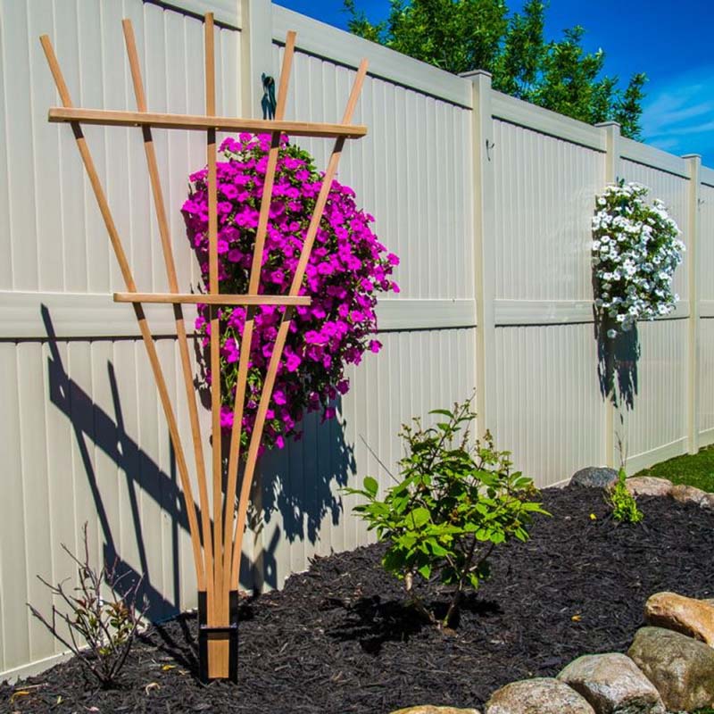 fan shaped trellis for climbing plants Expandable Fan Trellis Kit 38 X 72" H