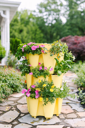 3 Tier GreenStalk Garden Original Vertical Planter - Basket Weave Texture