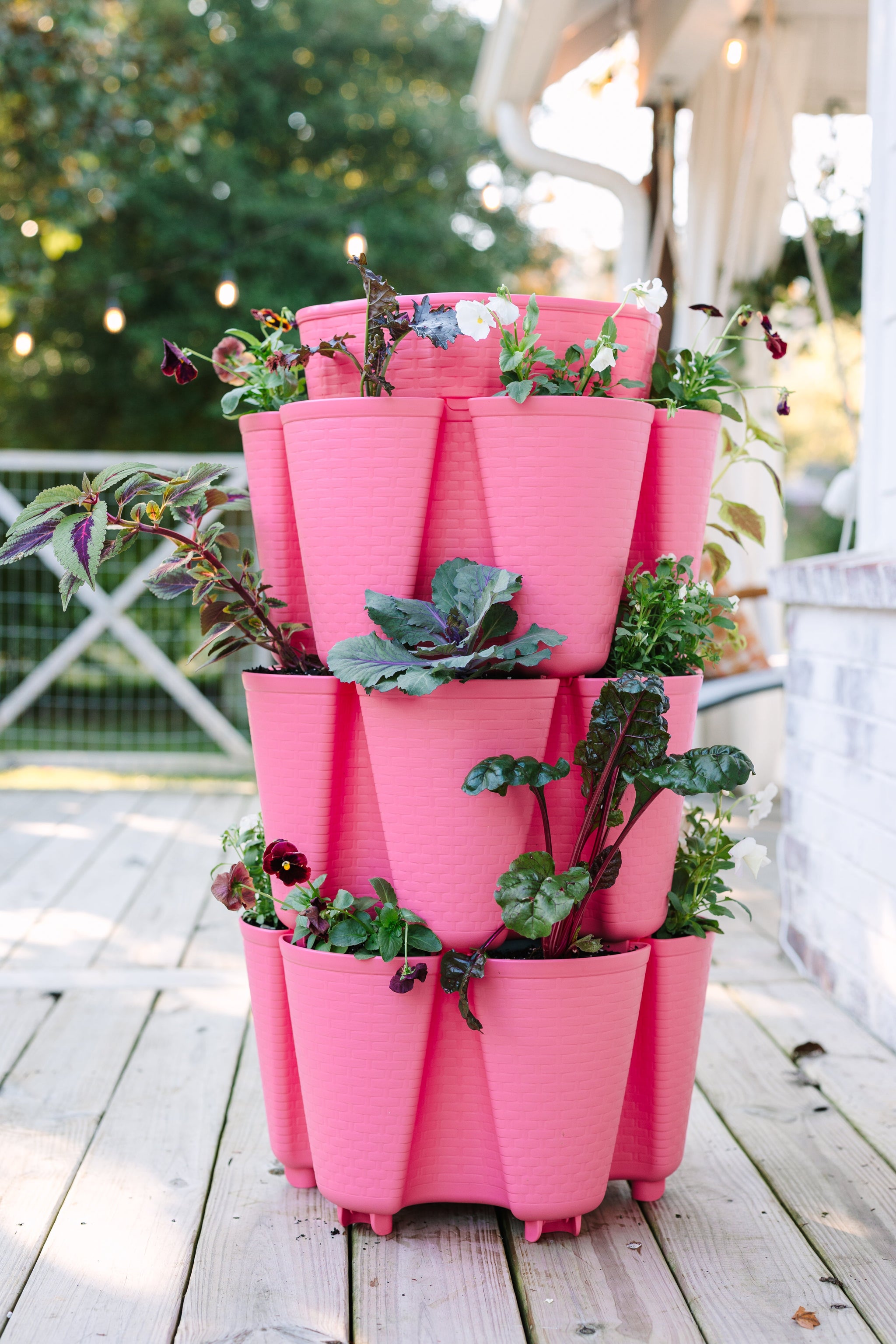 stackable planter pots 3 Tier GreenStalk Garden Original Vertical Planter