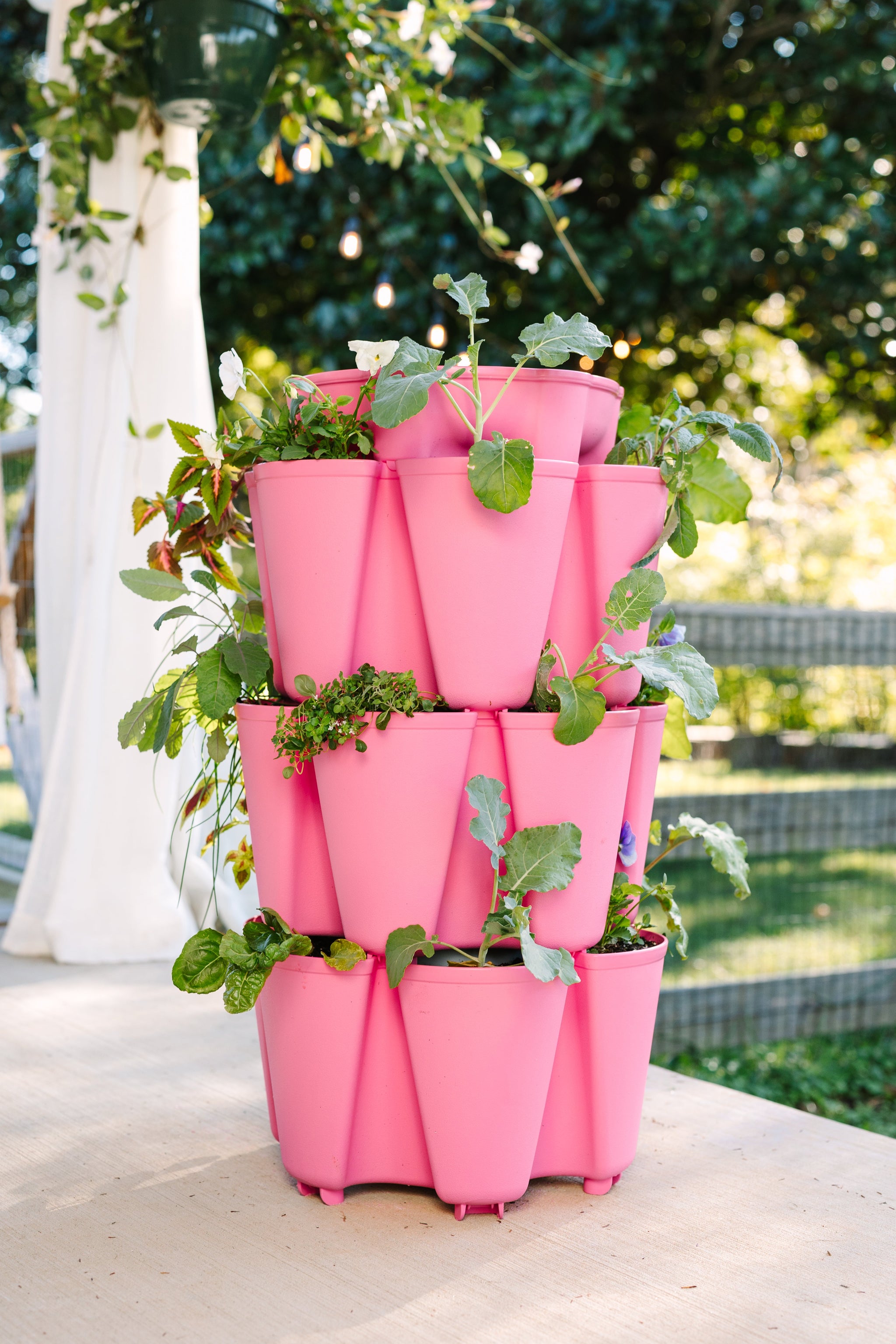 hanging planter 3 tier 3 Tier GreenStalk Garden Original Vertical Planter