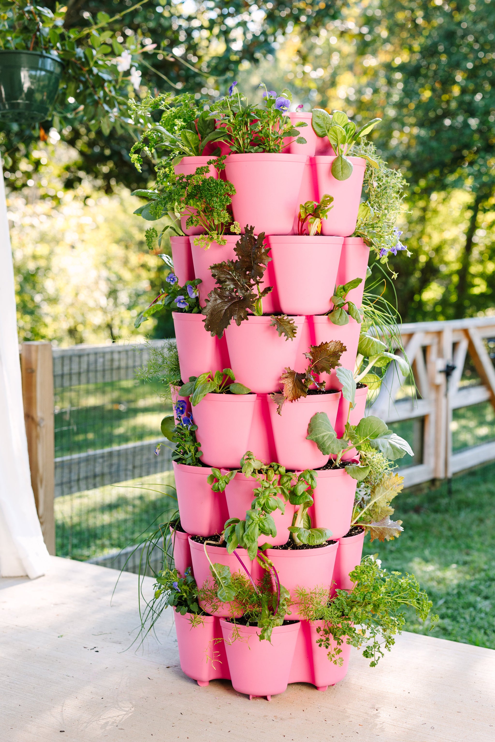 vertical hanging planter 7 Tier GreenStalk Garden Leaf Vertical Planter