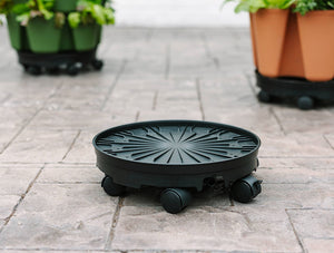 GreenStalk Ultimate Spinner with Wheels on patio