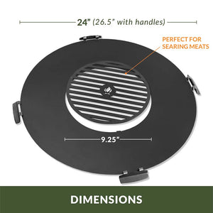 Cooking Grill Plate Accessory for Fire Pits and Paver Fire Pits