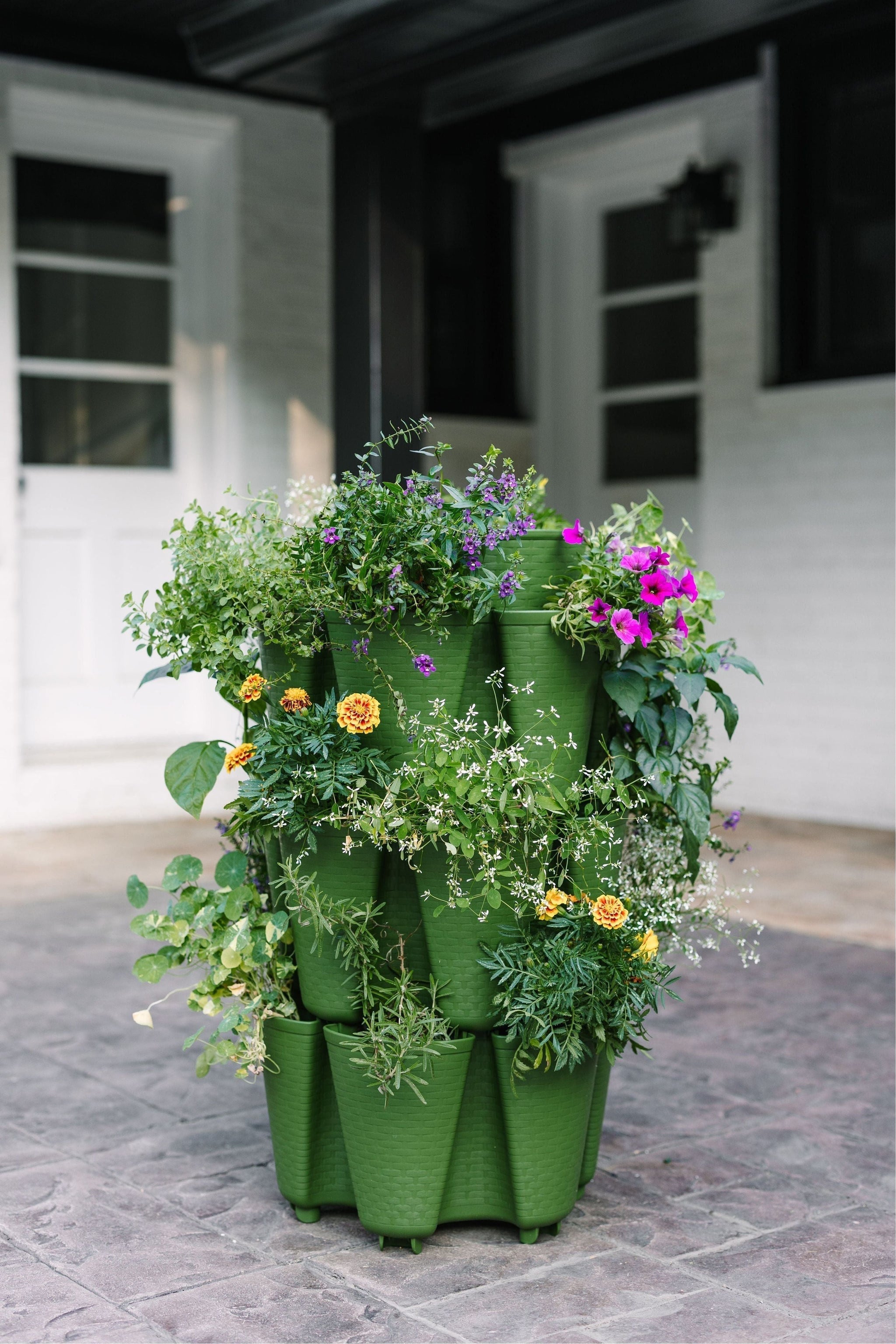 basket weave planter pot 3 Tier GreenStalk Garden Original Vertical Planter