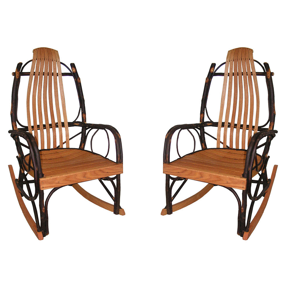 Bentwood Rocker Set - Hickory & Oak