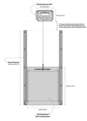 ChickenGuard Pro with Self-Locking Door Kit