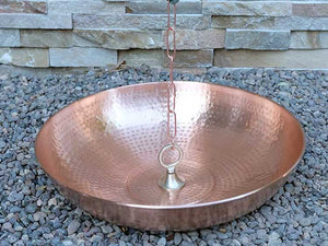 Hand Hammered Copper Dish with Loop Kit