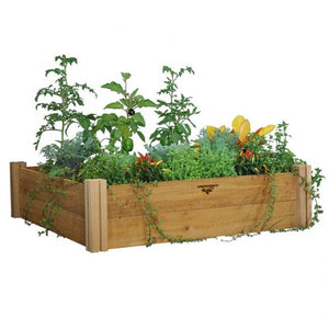 Modular Raised Garden Bed 48x48x13 - Two Level (4 Pack)