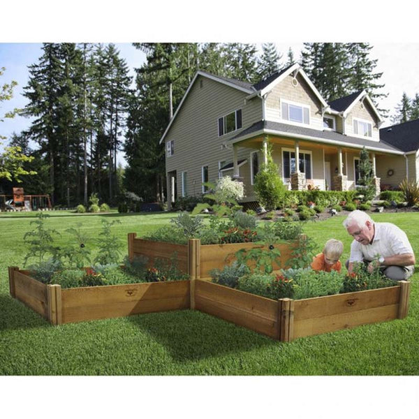 Modular Planting Unit Modular Raised Garden Bed 48x48x13 - Two Level