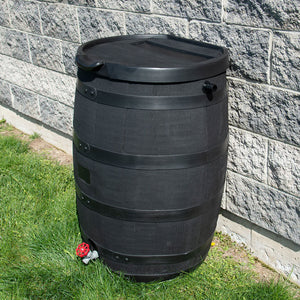 55 Gallon Premium Eco Flat Back Rain Barrel