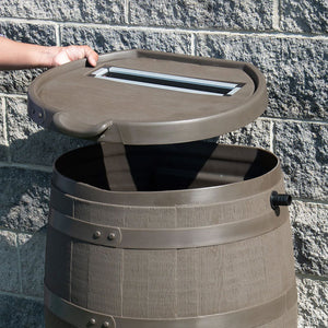 55 Gallon Premium Flat Back Rain Barrel