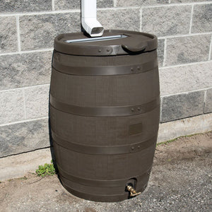 55 Gallon Premium Flat Back Rain Barrel
