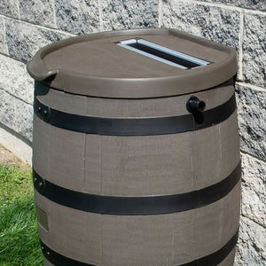 55 Gallon Premium Flat Back Rain Barrel