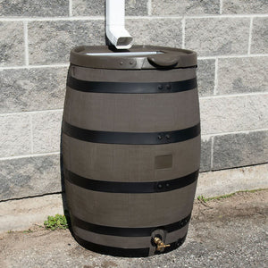 55 Gallon Premium Flat Back Rain Barrel