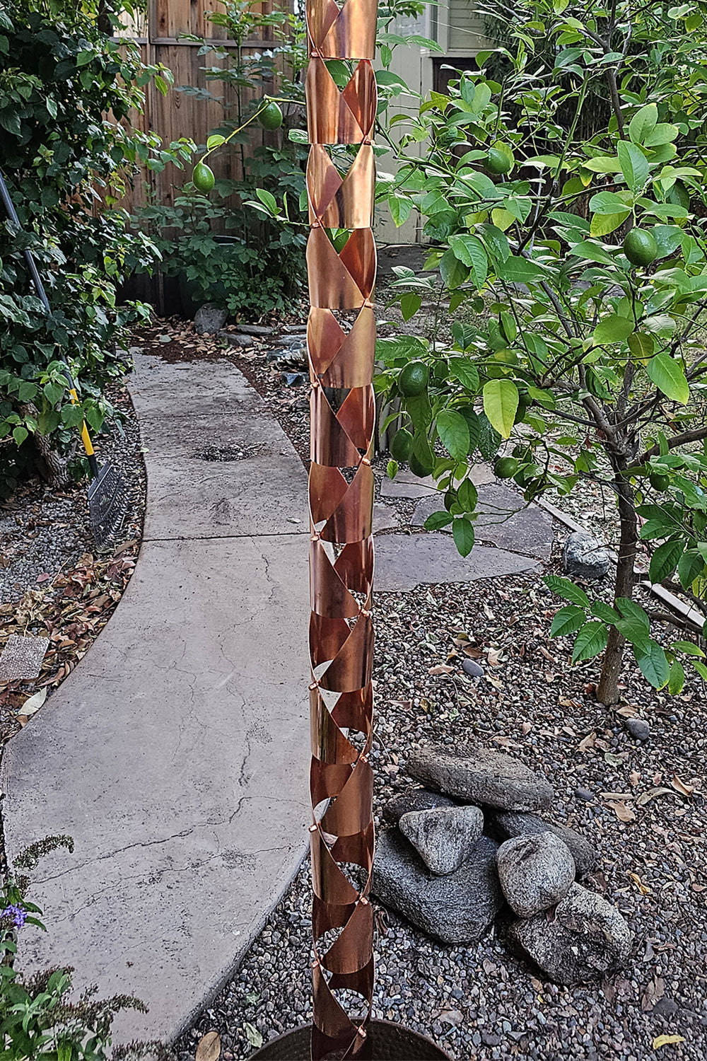 Rain Chain after cleaning