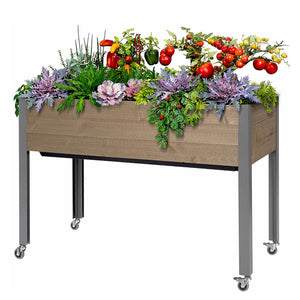 Self-Watering Elevated Spruce Planter (21" x 47" x 32")
