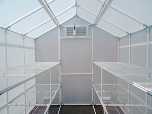 Solexx Garden Master Greenhouse interior shelving