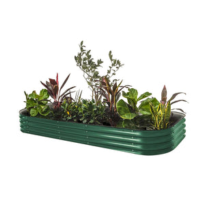 11" Tall 10 In 1 Modular Metal Raised Garden Bed Kit