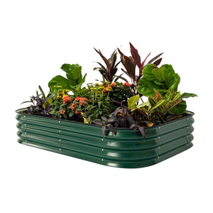 11" Tall 6 In 1 Modular Metal Raised Garden Bed Kit