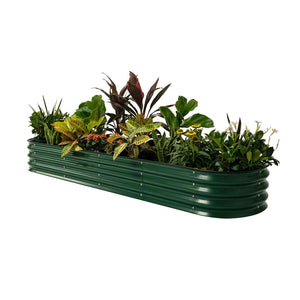 11" Tall 9 In 1 Modular Metal Raised Garden Bed Kit