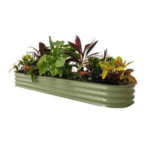 11" Tall 9 In 1 Modular Metal Raised Garden Bed Kit