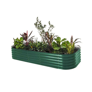 17" Tall 10 In 1 Modular Metal Raised Garden Bed Kit