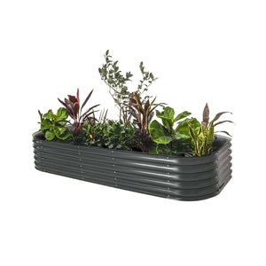 17" Tall 10 In 1 Modular Metal Raised Garden Bed Kit