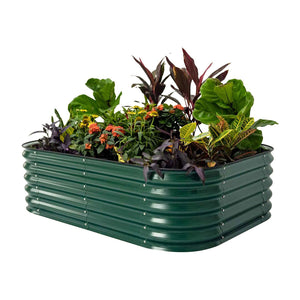 17" Tall 6 In 1 Modular Metal Raised Garden Bed Kit