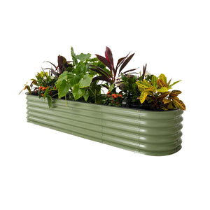 17" Tall 9 In 1 Modular Metal Raised Garden Bed Kit