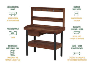Cedar Potting Bench