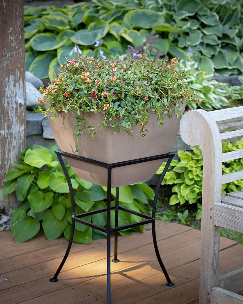 20 inch indoor planter Rts 20" Square Planter with Stand