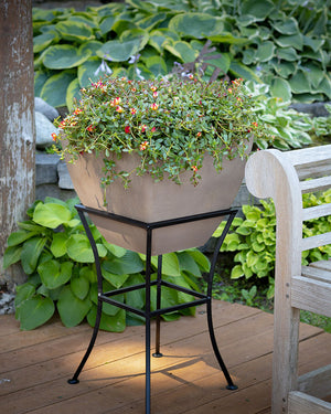 20 inch planter with stand Oak Lifestyle